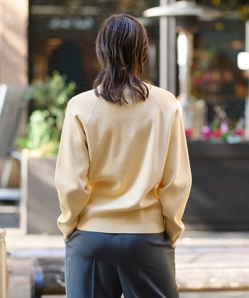 「DRESSTERIOR」 長袖ニット 36 ベージュ レディース_画像9