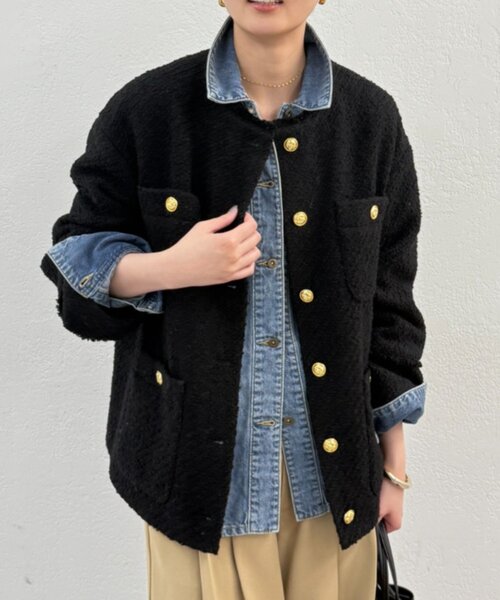 Loungedress（ラウンジドレス） ジャケット ノーカラージャケット