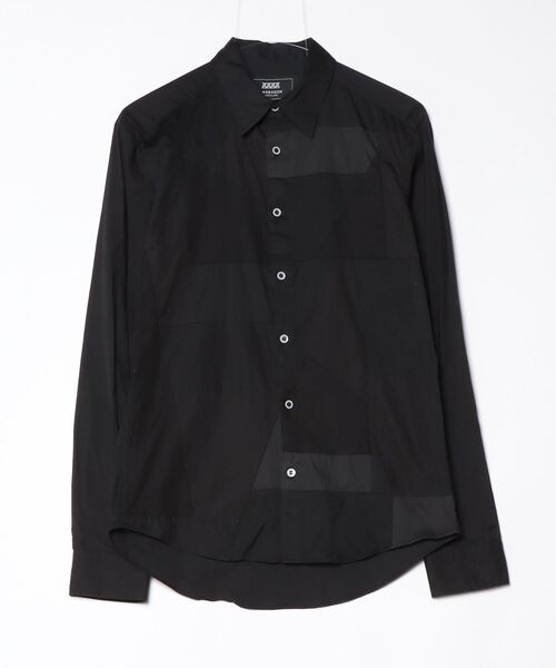 ANREALAGE / 長袖シャツ/46/コットン// ANSEASON ANREALAGE 長袖シャツ 46 ブラック メンズ : ZOZOTOWN Yahoo