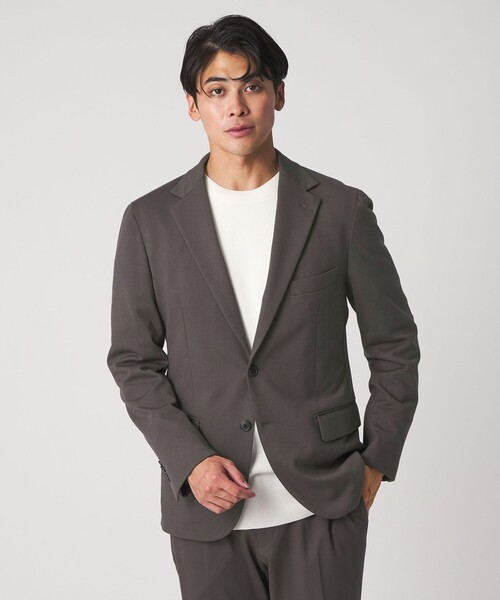 【NAVY】ツイル ポンチ ジャージー 2ボタンジャケット-セットアップ対応-<A DAY IN THE LIFE> a day in the life - 【NAVY】ツイル ポンチ ジャージー 2ボタン