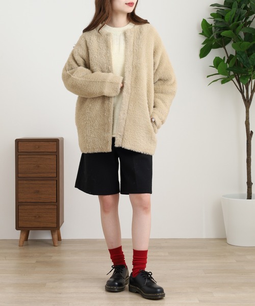 OMNES（オムネス） カーディガン OMNES Supremo フェザーヤーンダブル