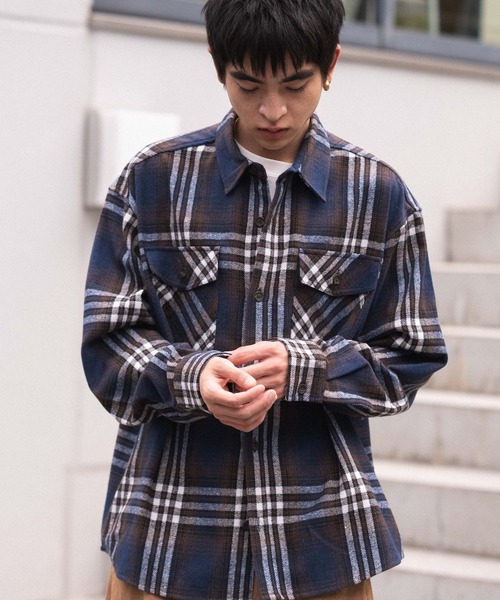 WEGO（ウィゴー） シャツ WEGO/「25年秋冬新作」ヘビーネルチェック