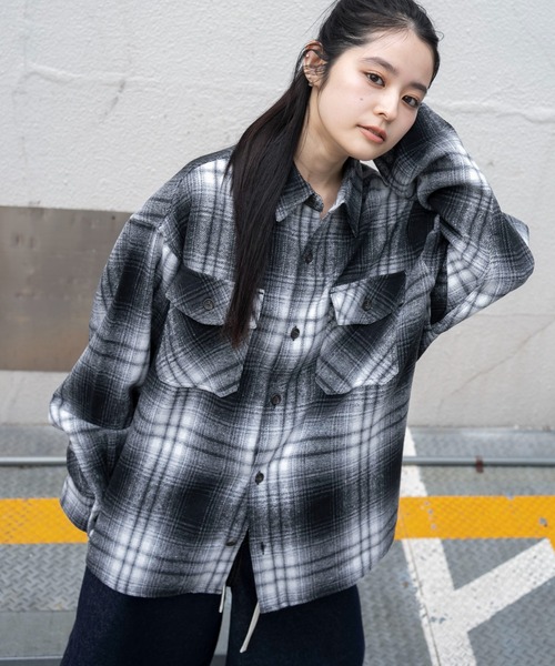 WEGO（ウィゴー） シャツ WEGO/「25年秋冬新作」ヘビーネルチェック