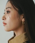 アレルギー対応 ピアス ノットアクセントフープ...の詳細画像4