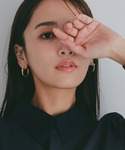 アレルギー対応 ピアス ノットアクセントフープ...の詳細画像2