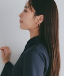 アレルギー対応 ピアス ノットアクセントフープ...の詳細画像5