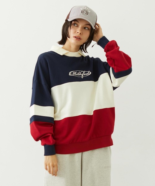 MILKFED.（ミルクフェド） トレーナー スウェット PANELED COLOR BLOCK