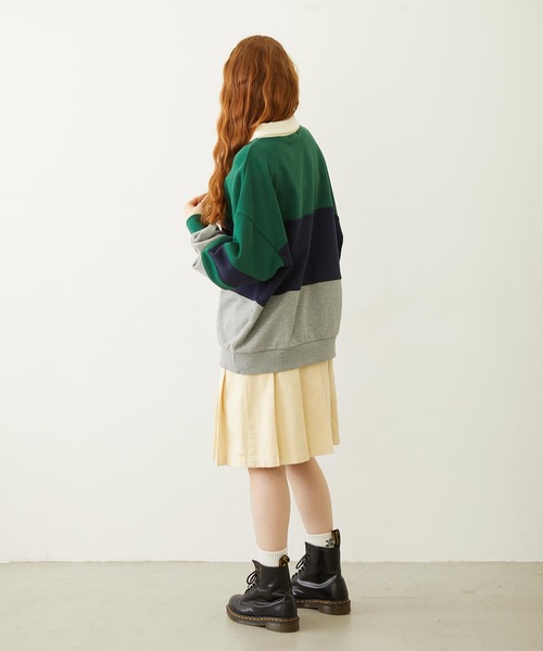 MILKFED.（ミルクフェド） トレーナー スウェット PANELED COLOR BLOCK