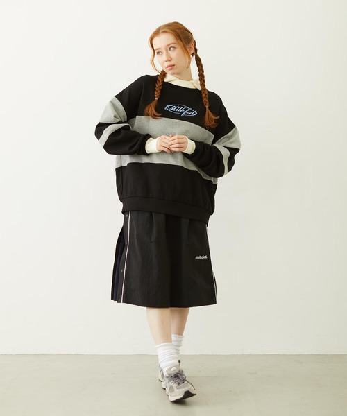 トレーナー/スウェット MILKFED.  PANELED SWEAT TOP MILKFED.（ミルクフェド） トレーナー スウェット PANELED COLOR BLOCK