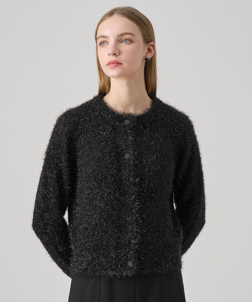 ANAYI（アナイ） カーディガン ラメシャギークルー カーディガン