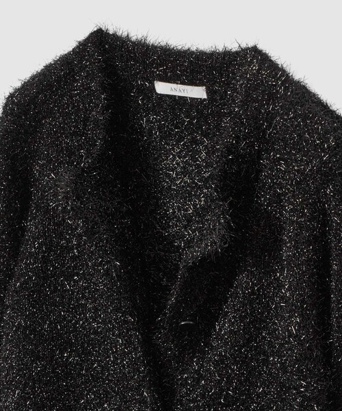 ANAYI（アナイ） カーディガン ラメシャギークルー カーディガン