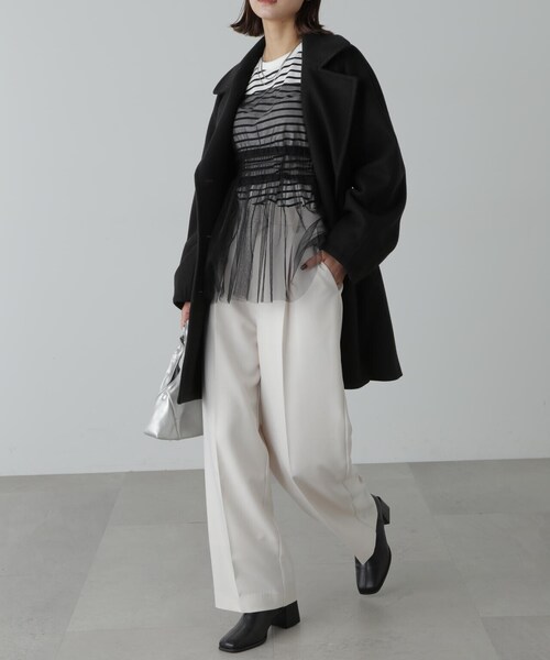 「FREE'S MART」 ステンカラーコート MEDIUM ベージュ系その他 レディース_画像6