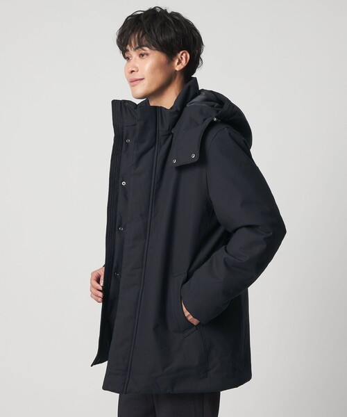 期間限定でお値下中　ブラミンク BLAMINK フード ブルゾン コート 新品 A DAY IN THE LIFE ブルゾン アウター メランジ ミドル フードブルゾン