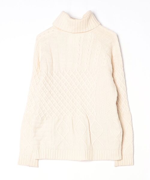 「bukht」 タートルネックニット 0 ホワイト メンズ_画像2