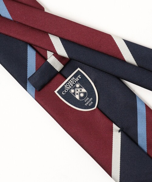 JOHN COMFORT ネクタイ JOHN COMFORT / シルク ストライプ ネクタイ
