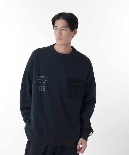 ニューバランス(new balance)1000 ステンシルスウェットクルーオーバーサイズフィット プルオーバー AMT351… New Balance（ニューバランス） トレーナー スウェット 1000