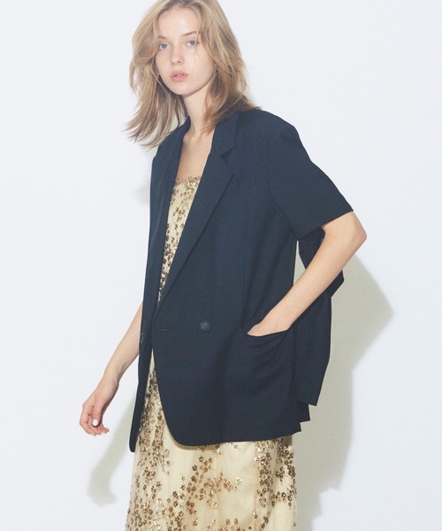 yae」 テーラードジャケット FREE ネイビー レディース : ZOZOTOWN