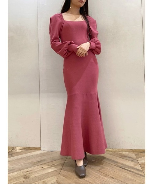 SNIDEL（スナイデル） ニットワンピース FREE ピンク レディース