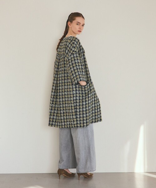 GRACE CLASS ノーカラーツイードコート 36 GRACE CLASS ノーカラーツイードコート 36 Grace Class】グレース