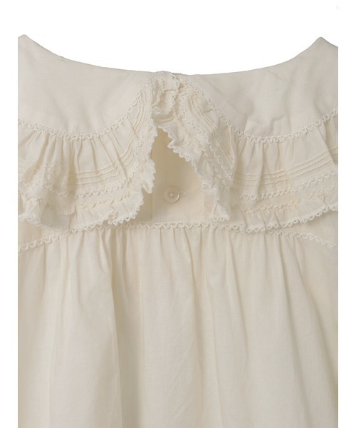 PINK HOUSE（ピンクハウス） ブラウス シャツ フリル襟付きローン