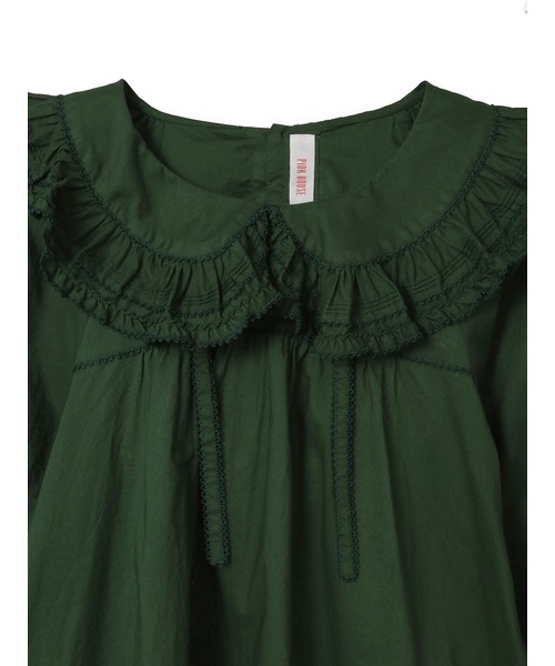 PINK HOUSE（ピンクハウス） ブラウス シャツ フリル襟付きローン