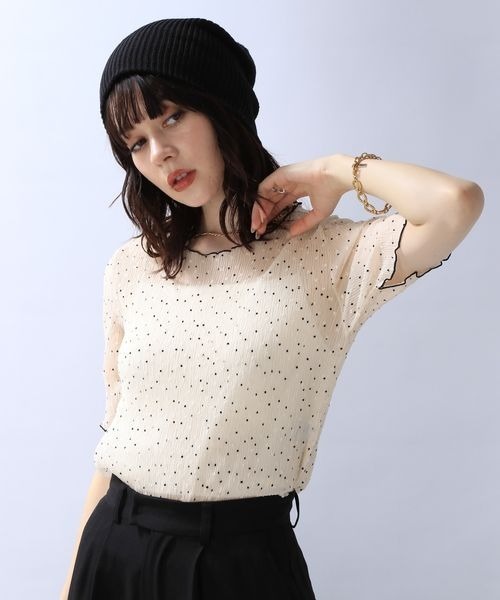 「JEANASIS」 半袖Tシャツ FREE ブラック系その他 レディース_画像7
