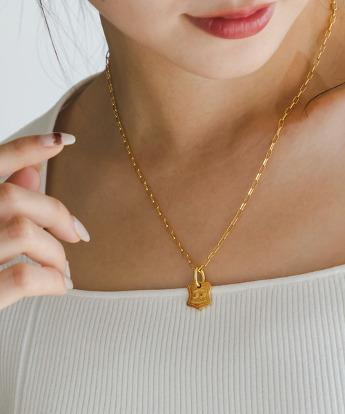 【まみ】Chibi jewels ネックレス ゴールド 華奢 Chibi Jewels（チビジュエルズ） ネックレス Cherry Coin Necklace
