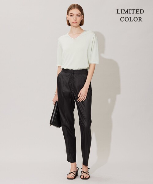 「ICB」 半袖ニット SMALL ベージュ レディース_画像7