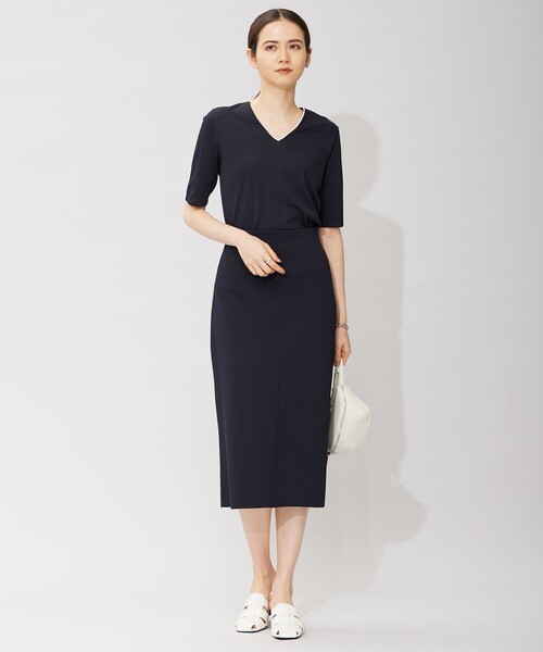 「ICB」 半袖ニット SMALL ベージュ レディース_画像8