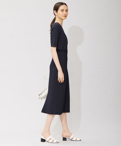 「ICB」 半袖ニット SMALL ベージュ レディース_画像9