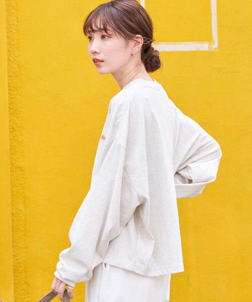 FREAK'S STORE（フリークスストア） 長袖カットソー フリ- ベージュ