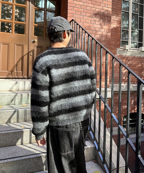 kutir（クティール） セーター ニット HENLEY NECK SILVER BUTTON 