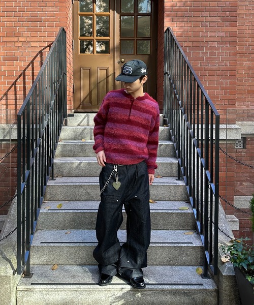 kutir（クティール） セーター ニット HENLEY NECK SILVER BUTTON 