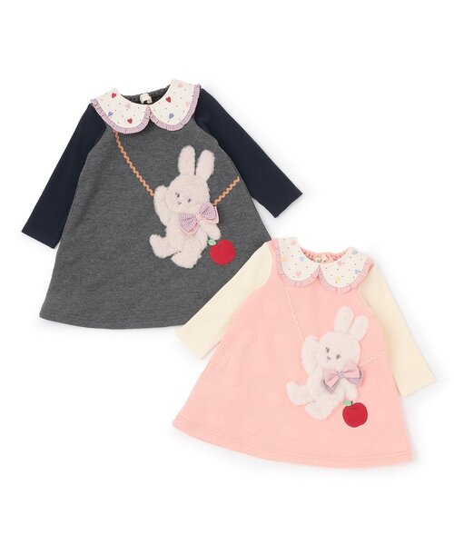 babycheer（ベイビーチアー） ワンピース うさぎポシェットワンピース