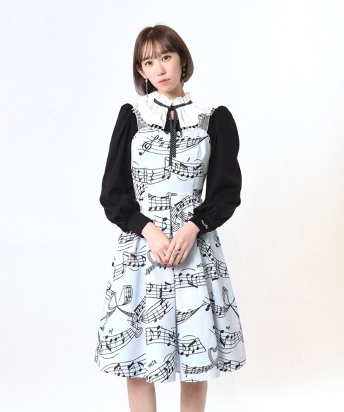 「MILK」 キャミソールワンピース ONE SIZE ブラック レディース_画像3