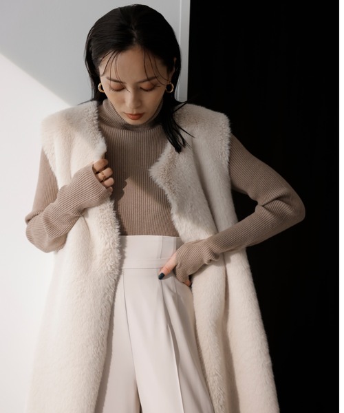 「anuans」 パンツ SMALL ネイビー レディース_画像3