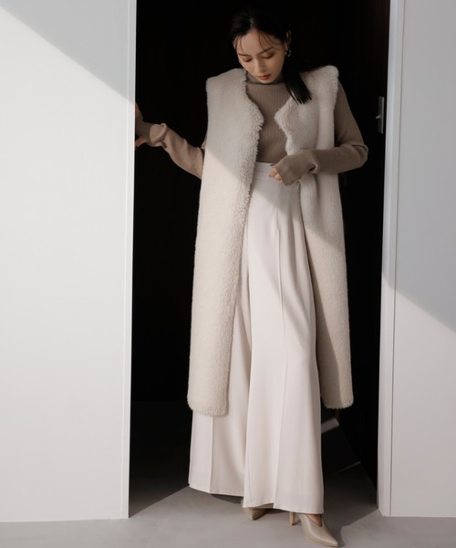 「anuans」 パンツ SMALL ネイビー レディース_画像5