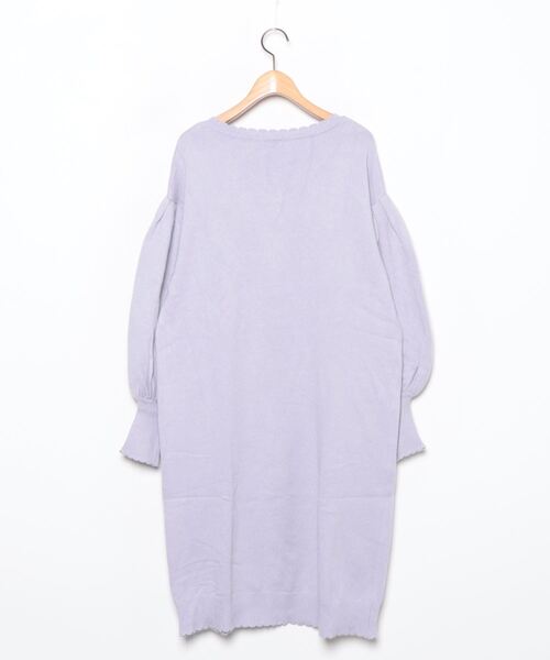 「axes femme POETIQUE」 ニットワンピース MEDIUM ラベンダー レディース_画像2