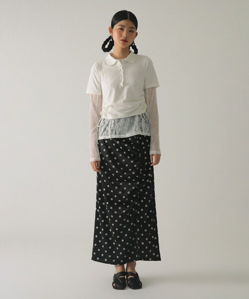 Ray BEAMS（レイ ビームス） tシャツ レース テープ キリカエ Tシャツ 