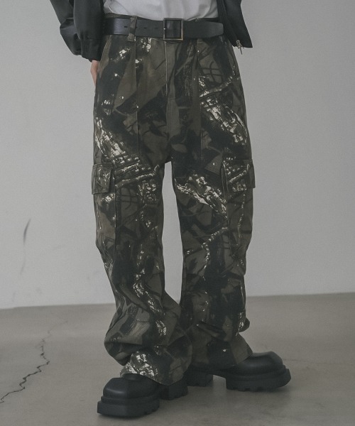 「Shoowtime」 カーゴパンツ MEDIUM グリーン メンズ_画像7