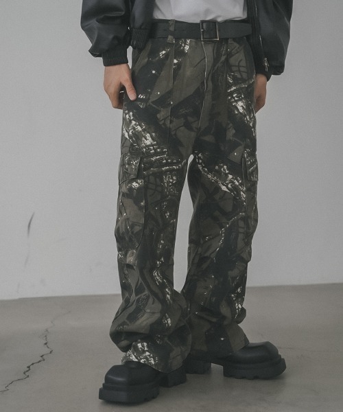 「Shoowtime」 カーゴパンツ MEDIUM グリーン メンズ_画像8