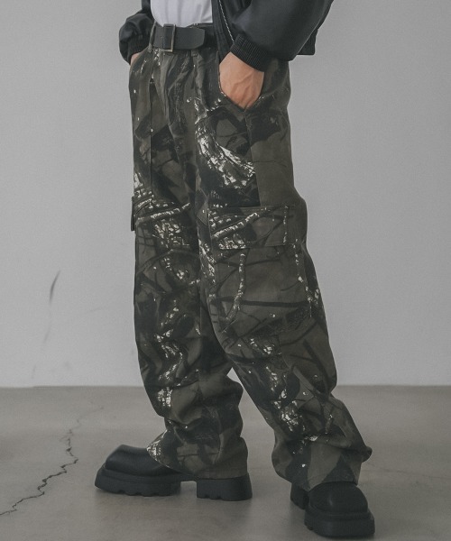 「Shoowtime」 カーゴパンツ MEDIUM グリーン メンズ_画像9