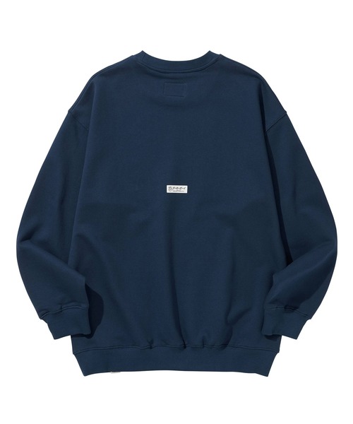 「LIBERE」 スウェットカットソー SMALL ネイビー メンズ_画像9