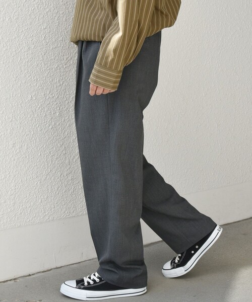 「SHIPS any」 スラックス X-LARGE ブラウン メンズ_画像6