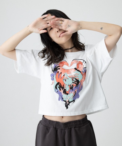 TXA tシャツ 田中かえ Cropped T-shirt レディース メンズ : ZOZOTOWN