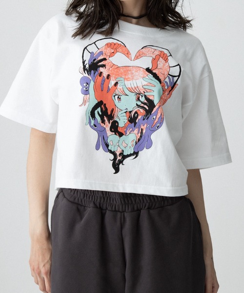 TXA tシャツ 田中かえ Cropped T-shirt レディース メンズ : ZOZOTOWN