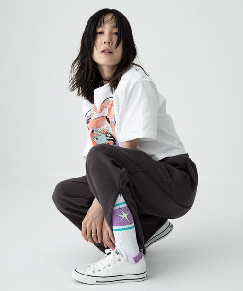 TXA tシャツ 田中かえ Cropped T-shirt レディース メンズ : ZOZOTOWN
