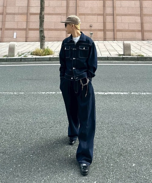 UNDERSTATEMENTs ワイドパンツ ジーンズ 「ユニセックス」2タック