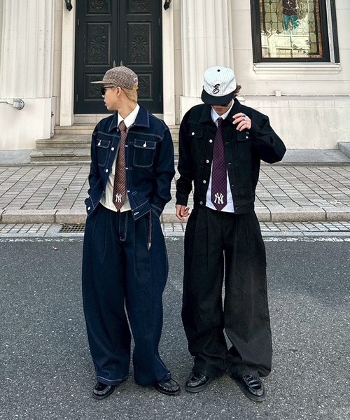 UNDERSTATEMENTs ワイドパンツ ジーンズ 「ユニセックス」2タック