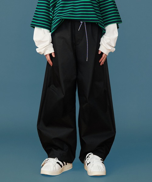 SeeSew チノパン 「UNISEX」CORD BELT CURVE PANTS/コードベルトカーブ